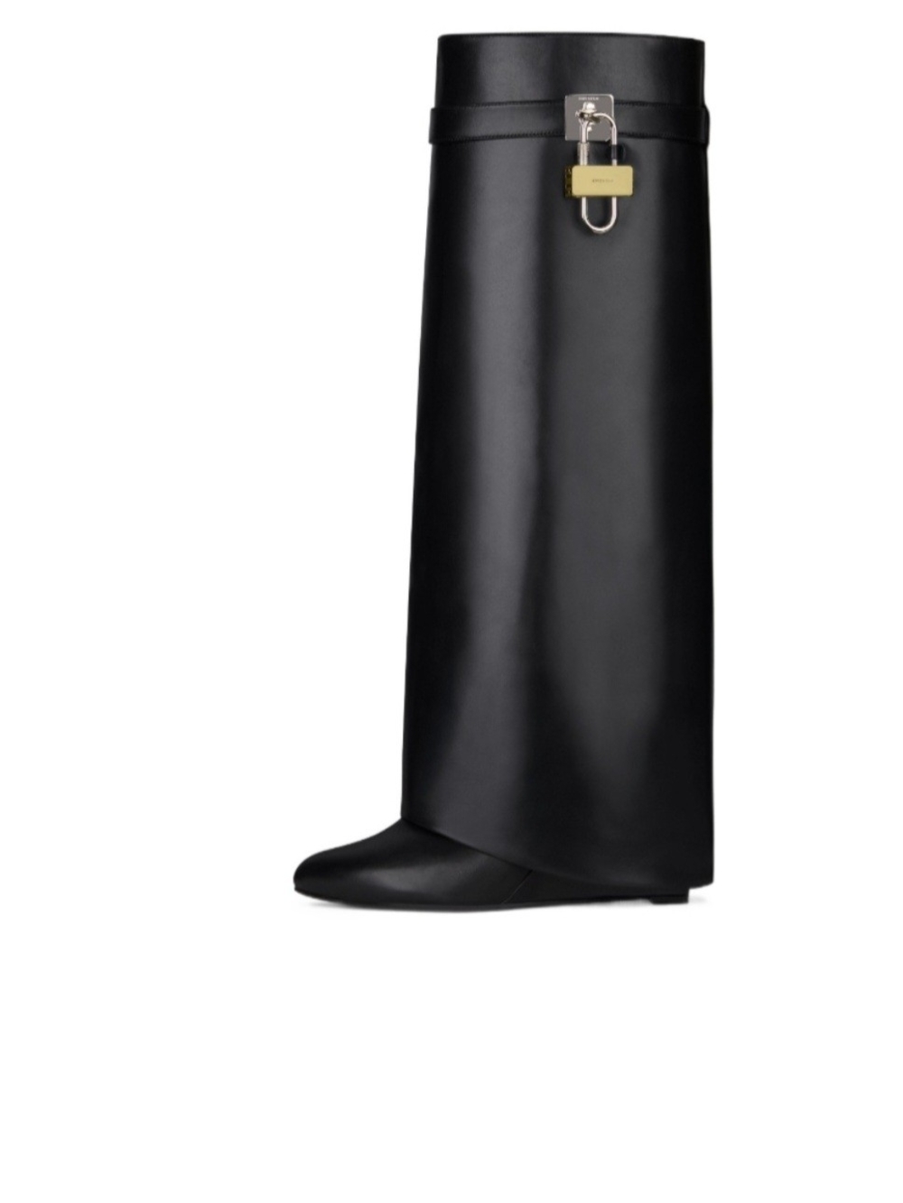 Givenchy Shark Lock  Boot with Gold Padlocks
